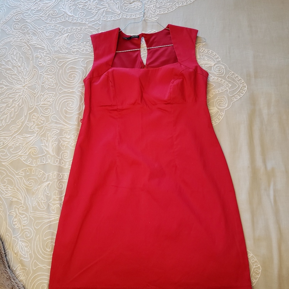 Maurices, coctail dress in red.